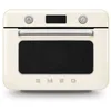 Image de Smeg, Mini Four Combiné COF01CREU, 10 Fonctions de Cuisson, 33 Recettes Automatiques, Réservoir Amovible, Cuisson à la Vapeur, Fonction de Détartrage, Puissance 1800W, Crème
