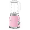 Image de Smeg, Blender BLF03PKEU 1,5 L, 4 Vitesses, 4 Fonctions Smoothie, Pulse, Glace Pilée et Autonettoyant, Bloc Moteur et Bouchon Doseur, Base Antidérapante, Range cordon Intégré, 800W, Rose