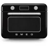 Image de Smeg, Mini Four Combiné COF01BLEU, 10 Fonctions de Cuisson, 33 Recettes Automatiques, Réservoir Amovible, Cuisson à la Vapeur, Fonction de Détartrage, Puissance 1800W, Noir
