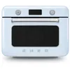 Image de Smeg, Mini Four Combiné COF01PBEU, 10 Fonctions de Cuisson, 33 Recettes Automatiques, Réservoir Amovible, Cuisson à la Vapeur, Fonction de Détartrage, Puissance 1800W, Bleu Azur