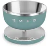 Image de Smeg, Balance de Cuisine KSC01EGMWW, Bol Amovible en Acier Inoxydable, Quatre Unités de Mesure g/ml et lb.oz/fl.oz, avec Fonction de Tare, Capacité Maximale 5 kg, Vert Mat