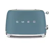 Image de Smeg, Grille-pain 2 Tranches TSF01SBMEU, 2 Fentes 36 mm, 6 Niveaux de Brunissage, Fonction Chauffage, Décongélation et Bagel, Éjection Automatique du Pain, Ramasse Miettes, 950 W, Storm Blue