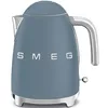 Image de Smeg, Bouilloire Électrique KLF03SBMEU 1,7 L, Filtre Anticalcaire Lavable, Arrêt Automatique de Sécurité, Indicateur de Niveau d'Eau, Base Antidérapante, Range Cordon, Puissance 2400W, Storm Blue