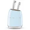 Image de Bloc couteaux SMEG 6 pcs multi-usages bleu