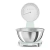 Image de Smeg, Balance de Cuisine Numérique et Analogique KSF01PGWW, Bol Amovible en Acier Inox de 1,8 L, Quatre Unités de Mesure g/ml et lb.oz/fl.oz, avec Fonction Tare, Capacité Maximale 5kg, Vert d'Eau