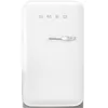 Image de Smeg, FAB5LWH6 Réfrigérateur Minibar Vintage une Porte, 34L, Charnières à Gauche, Froid Statique, 2 Clayettes Réglables, Porte-Bouteilles et Éclairage LED, H 72,5cm, Blanc