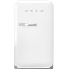 Image de Smeg, FAB5RWH6 Réfrigérateur Minibar Vintage une Porte, 34L, Charnières à Droite, Froid Statique, 2 Clayettes Réglables, Porte-Bouteilles et Éclairage LED, H 72,5cm, Blanc