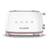 Image de Smeg, Grille-pain 2 Tranches TSF01IDFEU, 2 Fentes 36 mm, 6 Niveaux de Brunissage, Fonction Chauffage, Décongélation et Bagel, Éjection Automatique du Pain, Ramasse Miettes, 950 W, Ines de la Fressange
