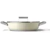 Image de Sauteuse SMEG 28cm céramique crème avec couvercle