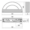 Image de Performance in Lighting Applique d'ext. Mask+ M, bas, 3 000 K, anthracite