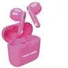 Image de Music Hero cuffiette auricolari Wireless, colorazione Fluo, tecnologia True Wireless Stereo (TWS), custodia di ricarica da 180 mAh, controlli Touch, microfono integrato, Semi in-Ear, Rosa