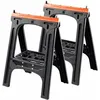 Image de Lot de 2 tréteaux pliants - TOOD - Charge maximale 200 kg - Dimensions 60x10x80 cm