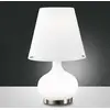 Image de Fabas Luce Lampe à poser Ade, hauteur 33 cm, blanc, verre