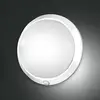 Image de Fabas Luce Applique d'extérieur Armilla, blanc, détecteur de mouvement, Ø 30 cm