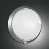 Image de Fabas Luce Applique d'extérieur Armilla, argent, détecteur de mouvement, Ø 30 cm