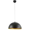 Image de Fabas 3215-40-101 Luminaire Suspendu Eco E 27 Noir Or 46 W 40 x 40 x 200 cm