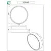 Image de Fabas Luce Applique murale Hatton, Ø 30 cm, capteur, 2 x E27, blanc, IP65