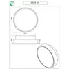 Image de Fabas Luce Applique murale Hatton, Ø 30 cm, 2 x E27, blanc, IP65
