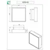 Image de Fabas Luce Applique murale Oban, 24 cm x 24 cm, 1 x E27, blanc, IP65