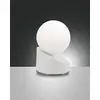 Image de Fabas Luce Lampe de table Gravity LED 5 W Métal Blanc Verre Blanc IP20
