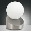 Image de Fabas Luce Belle lampe à poser LED Gravity, nickel