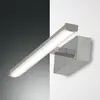 Image de Fabas Luce Applique murale LED Nala, chrome, largeur 30 cm