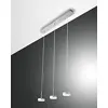 Image de Fabas Luce Dunk 3239-47-212 Suspension LED en aluminium brossé 65 cm