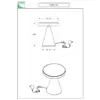 Image de Fabas Luce Lampe de table LED Neutra, hauteur 20 cm, or mat, variateur tactile