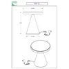 Image de Fabas Luce Lampe de table LED Neutra, hauteur 27 cm, blanc, variateur tactile