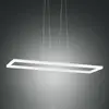 Image de Fabas Luce Suspension LED Bard 92x32 cm en blanc