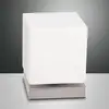 Image de Fabas Luce Lampe à poser LED Brenta nickel avec variateur