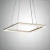 Image de Fabas Luce Suspension LED Bard 42x42 cm en finition doré mat