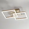 Image de Fabas Luce Plafonnier LED Bard, 45x45 cm, finition dorée mate