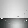 Image de Fabas Luce Isabella suspension LED, à six lampes, alu