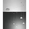 Image de Fabas Luce 3410   49   212 Suspension Isabella LED Intensité variable 32 W 2880LM Ømax?: 700 cm Color aluminium satiné