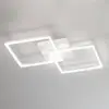 Image de Fabas Luce Plafonnier LED moderne Bard en blanc