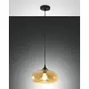 Image de Fabas Luce 3489   40   125 eLa Suspension en verre soufflé Color Ambre E27 60 W