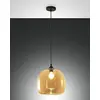 Image de Fabas Luce 3490   40   125 Maia Suspension en verre soufflé Color Ambre E27 60 W Diamètre?: 310 mm