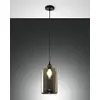 Image de Fabas Luce 3491   40   126 Suspension Silo en verre soufflé Color fume '60 W E27 Ø?: 180 mm