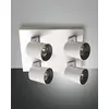 Image de Fabas Luce 3451   84   212 lampe spot à mural façon aluminium 4 x 35 W GU10 l24 cm