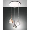 Image de Fabas Luce 3481   47   297 Suspension Lila verre borosilicate 3 ampoules E27 3 x 40 W