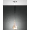 Image de Fabas Luce 3481   40   125 Suspension Lila en verre borosilicate Ambre E27 40 W Diamètre?: 500 mm