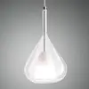 Image de Fabas Luce Suspension Lila, transparent, 1 lampe, verre