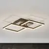 Image de Fabas Luce Plafonnier LED Bard 45x45 cm 2 lampes, anthracite