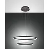 Image de FABAS LUCE 3508-45-101 Jeux de suspension LED noir en métal et méthacrylate 52 W 4680 lm dimmable WARM WHITE