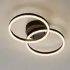 Image de Fabas Luce Plafonnier LED Giotto, à 2 lampes, noir
