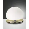 Image de FABAS LUCE 3570-30-138 Table Morgana Structure en métal et verre soufflé chromé Réglage de la lumière au toucher