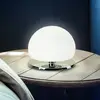 Image de Fabas Luce Lampe à poser Morgana, chromé / blanc, variateur tactile, 3.000 K