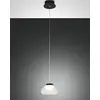 Image de FABAS LUCE 3547-40-102 Suspension Arabella LED Structure en métal et verre soufflé blanc LED dimmable
