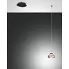 Image de FABAS LUCE 3547-41-125 Suspension Arabella LED Structure en métal et verre soufflé Ambre LED dimmable